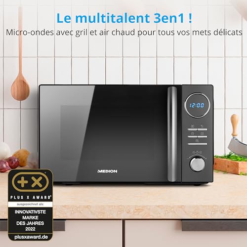 MEDION Micro-ondes combiné gril et convection 23L