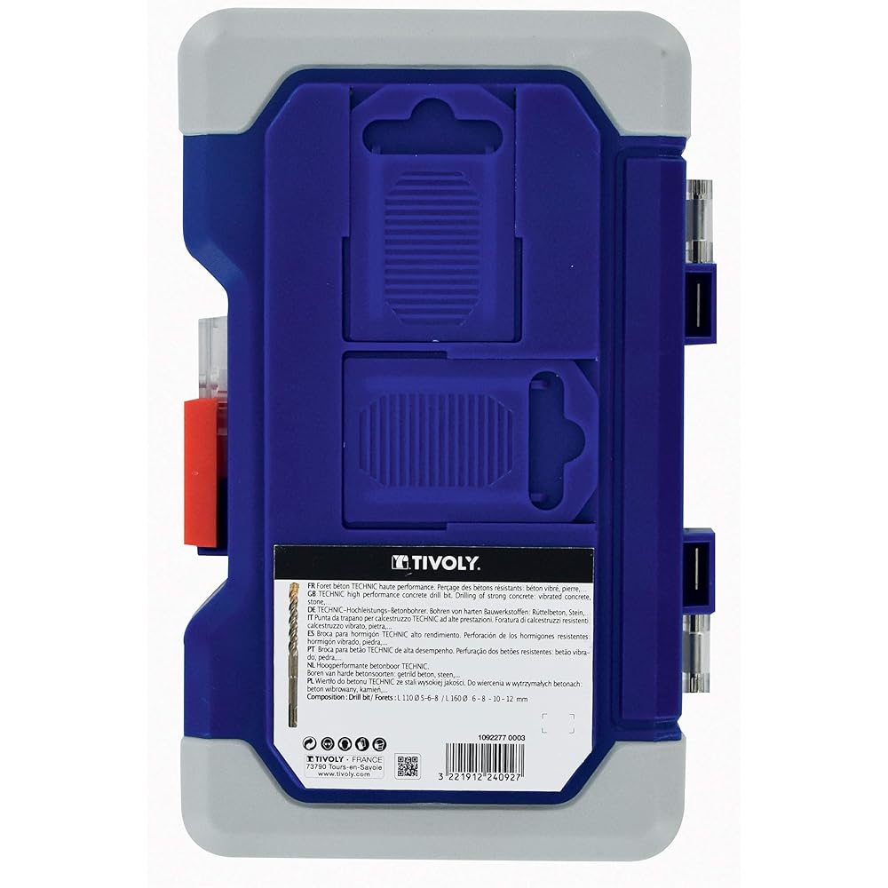 Tivoly 10922770003 Ranger 7 forets SDS+ Master 3 Ø5-6-8mm L110mm ; Ø6-8-10-12mm L160mm : Bricolage