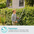 Set taille-haies sans fil ComfortCut 60 18 V P4A Gardena, i : taille-haies ac poignée ergon.; butée d’arrêt, faible poids pr meilleure manipulation, ac batterie 18 V P4A (14731-20) : Jardin