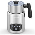 AMZCHEF Mousseur à lait électrique 4 en 1-400 ml - Avec écran tactile LED - Chauffage par induction 3D - Mousseur à lait - Chauffe également le chocolat et le lait pour latte, cappuccino et moka - : Cuisine et Maison