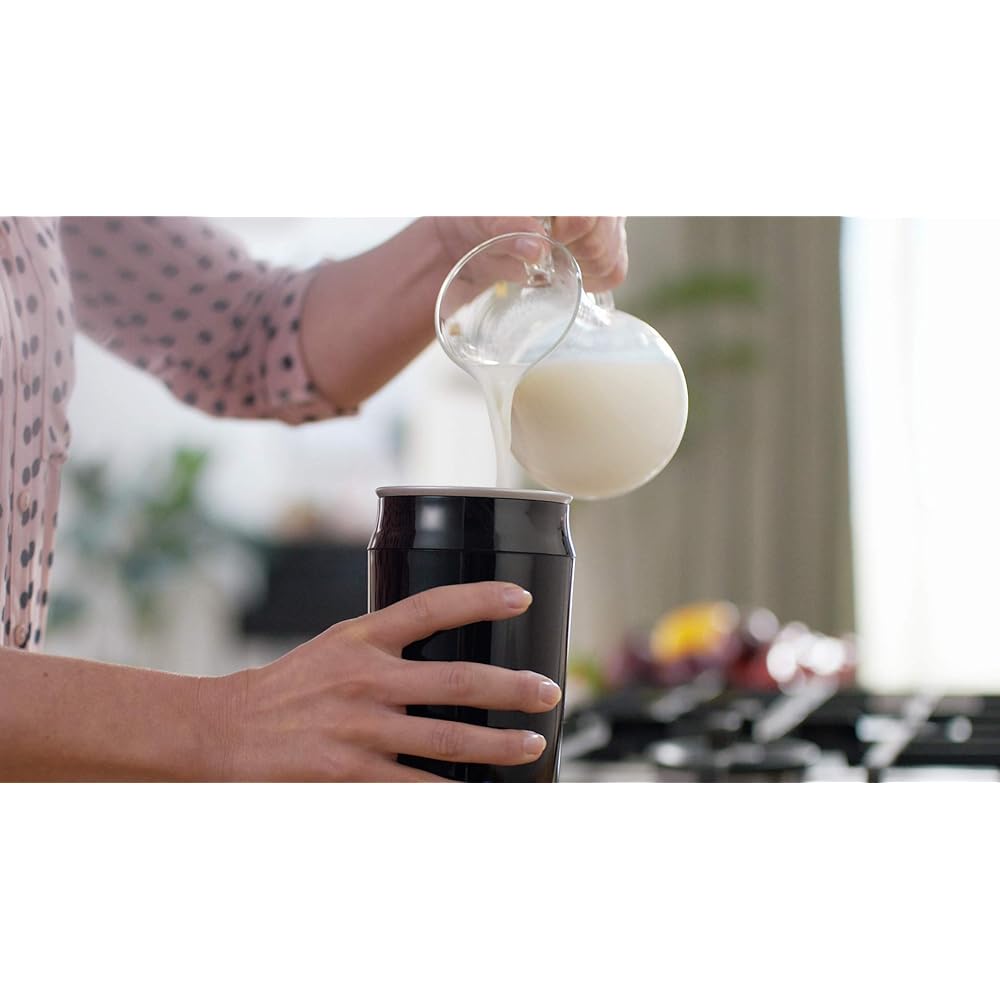 Melkopschuimer Mousseur à lait Philips Milk Twister CA6500/63 Noir avec mousse chaude et froide Taille unique : Cuisine et Maison