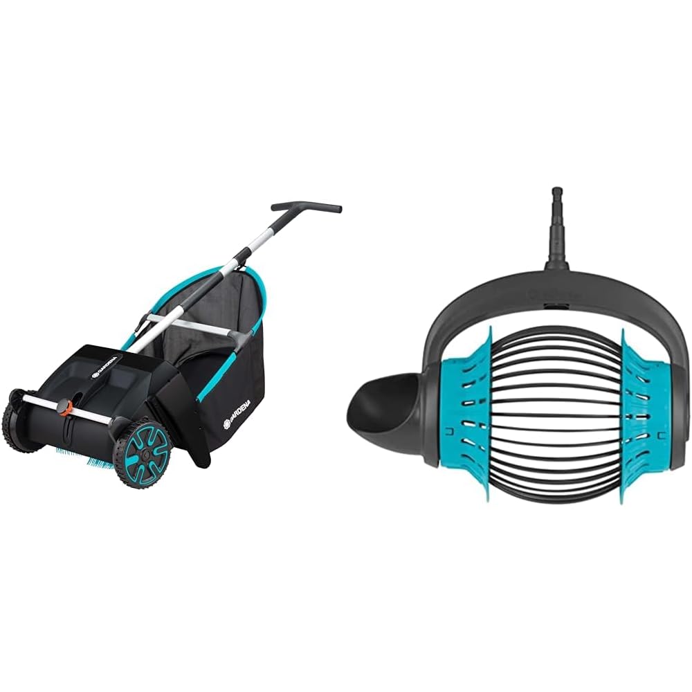 GARDENA Aspirateur de Feuilles et de pelouse Balayeuse mécanique pour Le Jardin & Ramasse-Fruits Combisystem de Gardena:Le ramasseur de Fruits pour ramasser sans se baisser : Jardin