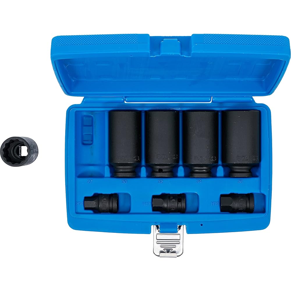 BGS 5335 - Jeu de douilles spéciales pour arbres d’entraînement - 27 - 36 mm - 8 pièces : Bricolage