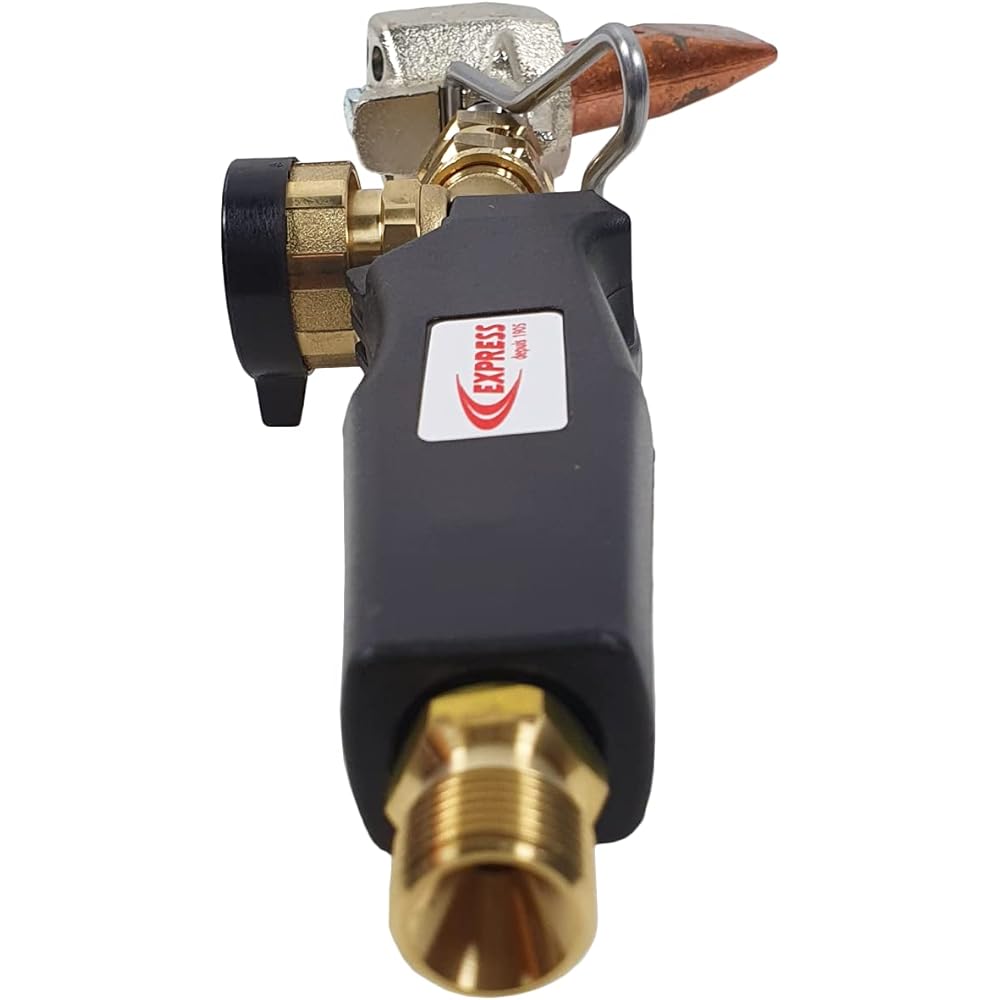 Express, 6178, Fer de Couvreur composé Lance avec Panne réf.4678 + Manche Entrée 3/8e Gauche, Chalumeau à Gaz Plomberie, Chalumeau Butane, Lampe à Souder, Brûleur à Gaz, Brûleur à Flamme : Bricolage
