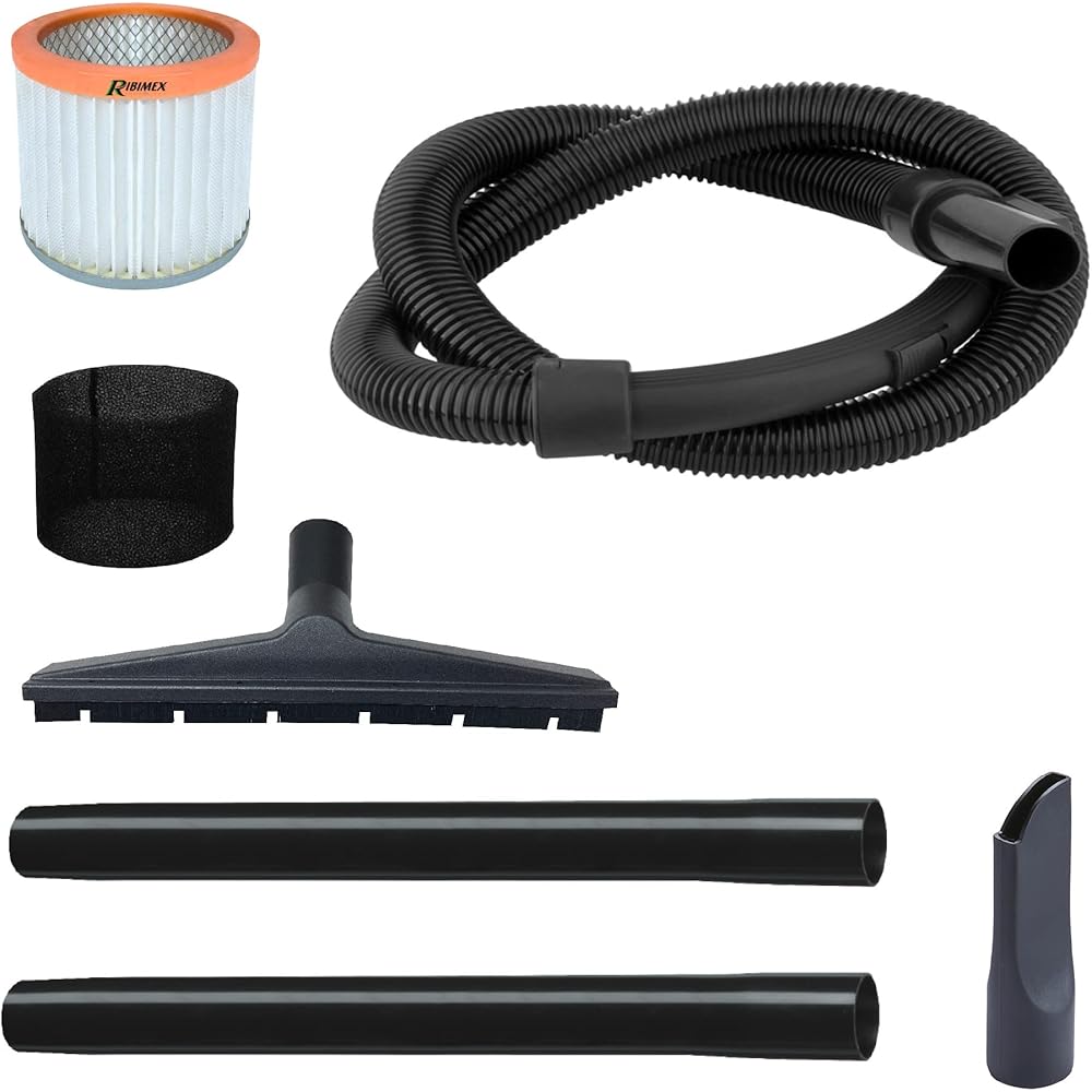 RIBIMEX Aspirateur 20 L by PRASP20IT, RIBIMEX-PRASP20IT-Bidon Solides et liquides 20 L-1200 W, Plastique et métal, Vert, Noir, Acier : Cuisine et Maison