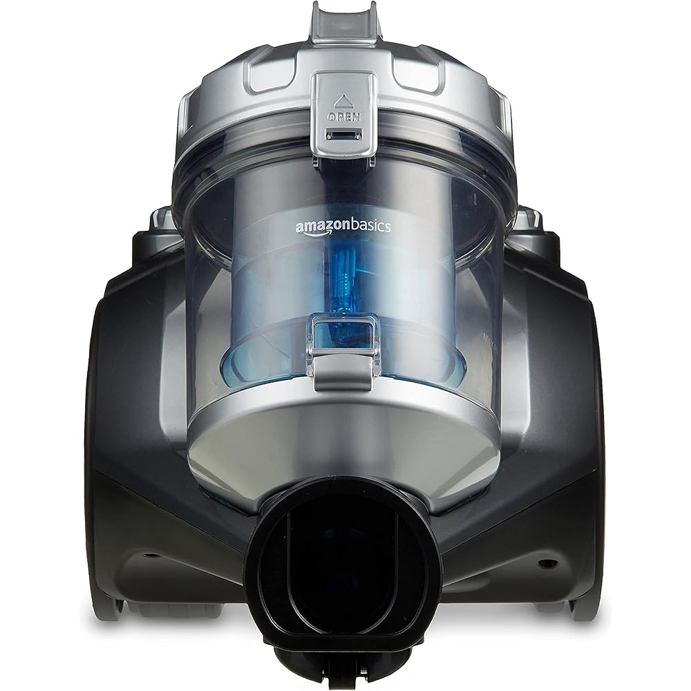 Amazon Basics 15KC-71EU4 Aspirateur sans Sac à Cylindre, Puissant pour Sols Durs et Tapis, Filtre Hepa, Compact et Léger, 700 W, 1,5 L, Noir/Bleu : Cuisine et Maison