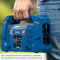: Scheppach Compresseur Portatif Airforce5 | 150W | Affichage digital | Raccordement 12V-230V pour voiture/voiture | 8bar de pression | Forte admission d'air de 180 L/min | Accessoires inclus