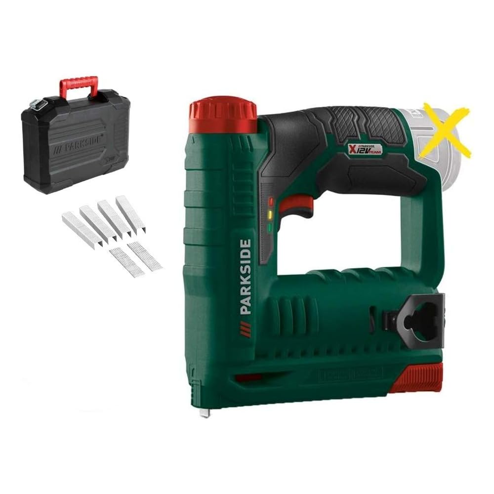HKM - Agrafeuse sans fil Parkside PAT 12 A1 X20V Team (sans batterie ni chargeur) : Bricolage