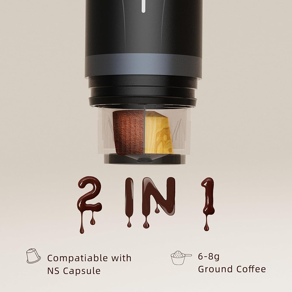 CERA+ Cafetière expresso portable avec batterie