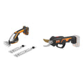 WORX - Pack Essentiel Jardin - Cisailles + Sécateur sans Fil 20V (WG801E + WG330E.9) : Jardin