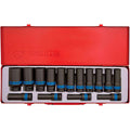 KING TONY 4415MP02 Coffret de Douilles Longues à Choc Métrique, Set de 15, 1/2" : Bricolage