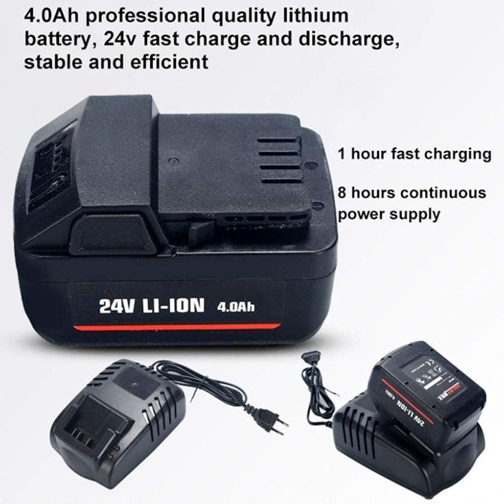 KUANDARMX Souffleuse à Feuilles De Jardin 2 en 1, Aspirateur Et Déchiqueteur sans Fil, Sac De Collecte De 1 L Parfait pour éliminer Les Feuilles Et Les Débris De L'allée De Jardin, 1×Battery, 4.0Ah : Jardin