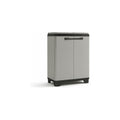 Keter | Poubelle de tri Planet - Plastique recyclé, Gris/Noir, Poubelles de tri, 680x390x920 mm : Cuisine et Maison