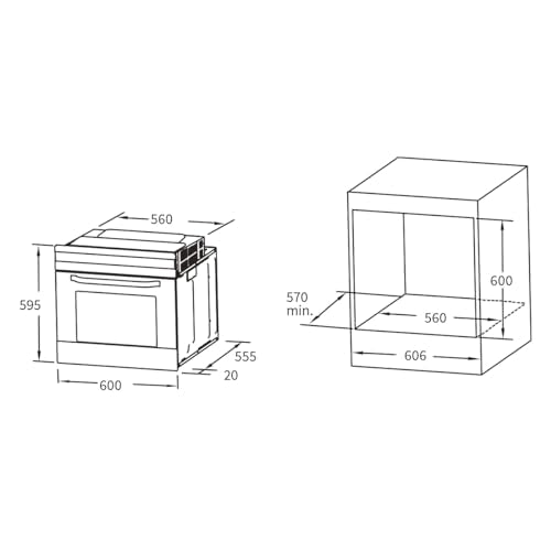 Kit cuisinière encastrable : four BO8810SS + plaque induction