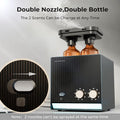 Aromadd Diffuseur intelligent sans eau 2025 de 2000 m², 2 machines à air parfumé de 200 ml pour maison et hôtel, technologie d'air froid, diffuseur d'huiles essentielles pour grande pièce – Double : Hygiène et Santé