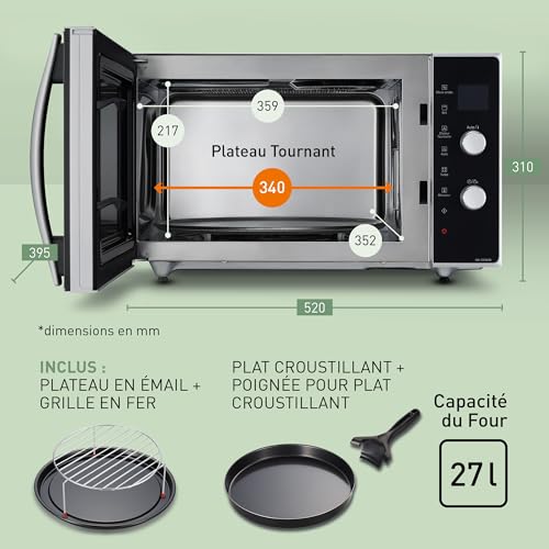 Panasonic NN-CD565BEPG Micro-ondes combiné 3-en-1 27L