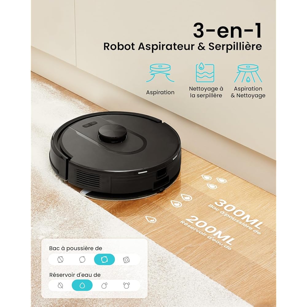 Vexilar Cleanova W11 Robot aspirateur 5000 Pa avec vidange