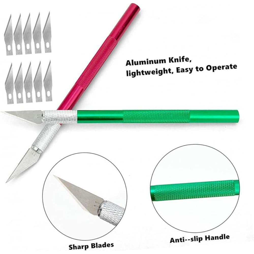 jojofuny 5 Ensembles Kit De Pose De Papier Peint Des Produits Pompe Poignée Compartiment Organisateur Plaque Tournante Autocollants Phare Trousse Outil Mini Plastique Colorful 14 Pièces * 5 : Bricolage