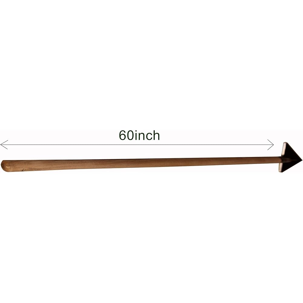 Rogue Scuffle Hoe en Acier trempé de qualité supérieure avec poignée en Bois de 152,9 cm de Large Tête Triangulaire aiguisée sur Les 3 côtés Fait Main Rogue : Jardin