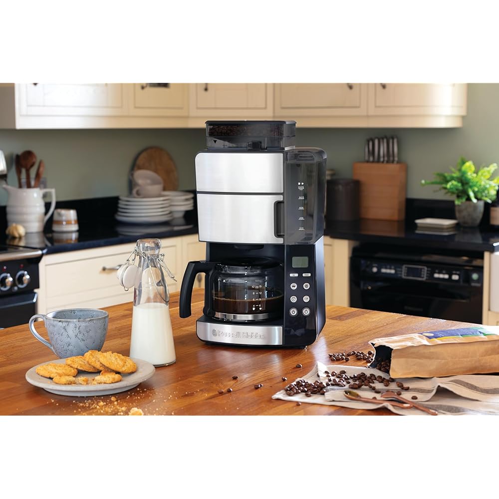 Russell Hobbs Grind&Brew Cafetière à grain programmable