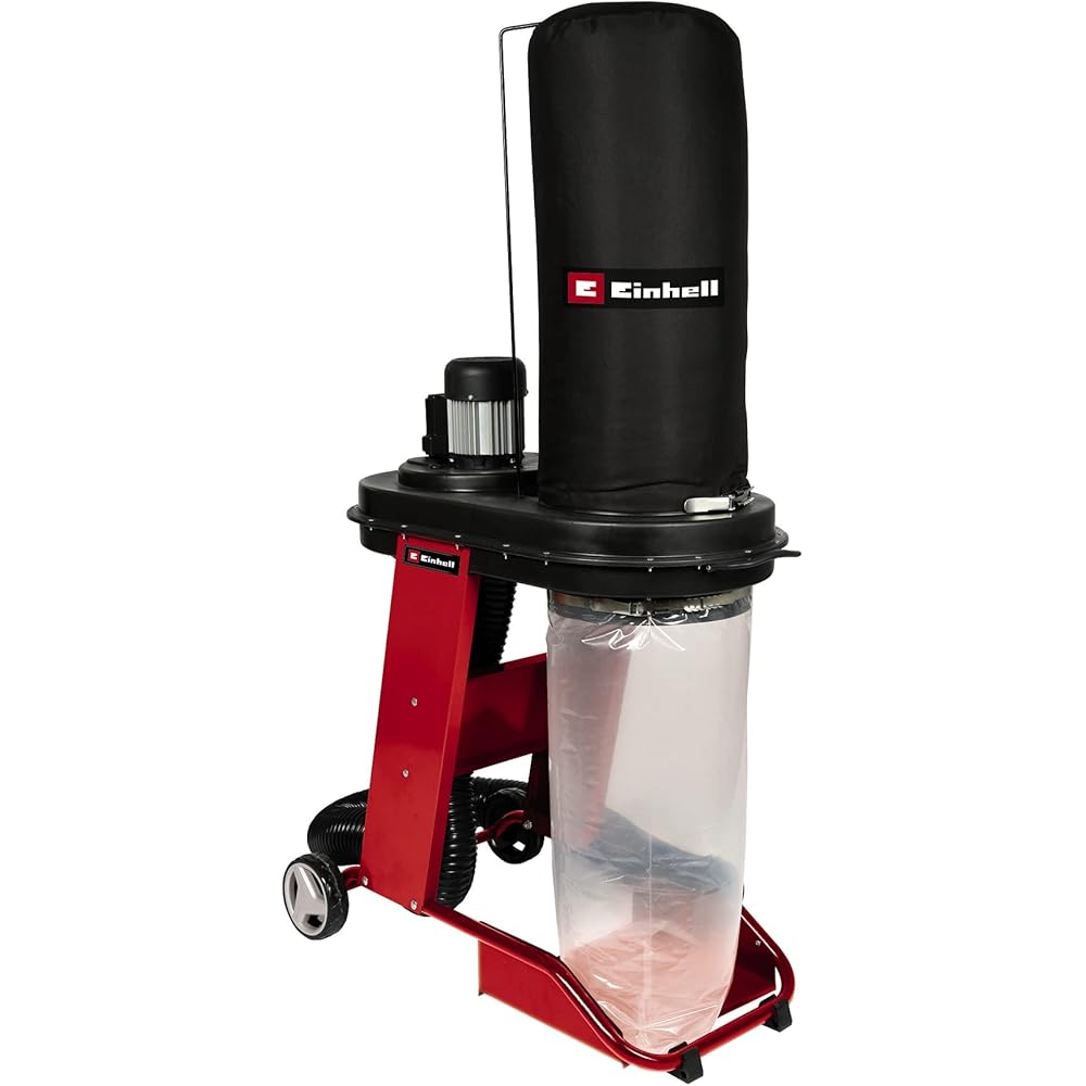 Einhell Centrale d’aspiration TE-VE 550/1 A (550 W, adaptateur pour aspirateur, clip de fixation pour sac collecteur 65 L) Livré avec un sac : Bricolage