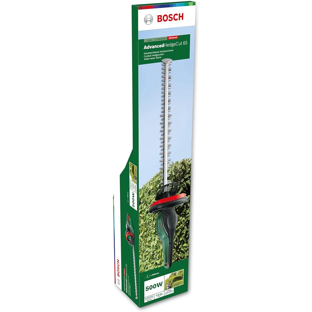 Bosch Taille-Haies électrique Bosch - EasyHedgeCut 55 (450 W, Lames de 55 cm, dans Un Emballage en Carton) : Jardin