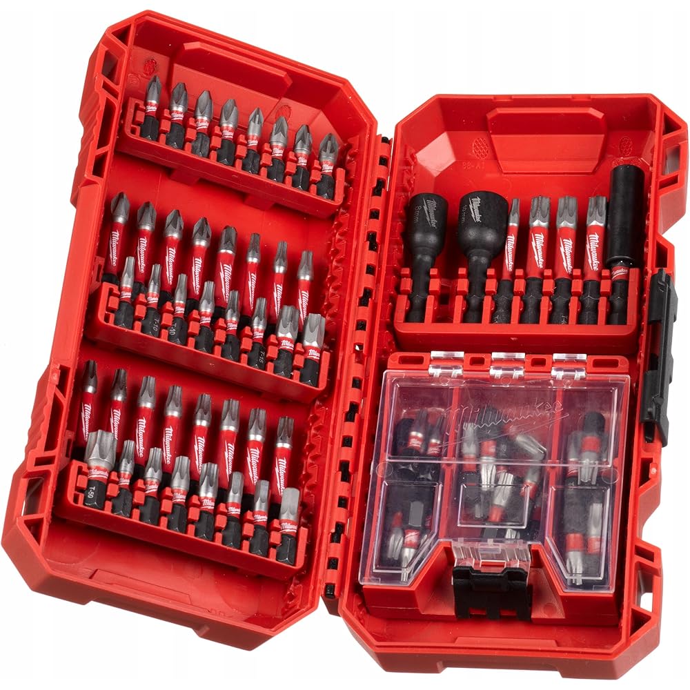 Milwaukee SHOCKWAVE Impact Duty 4932492008 Lot de 75 embouts résistants aux chocs (TX, PZ, PH, HEX, TXBO, accessoires pour visseuse à percussion et tournevis) : Bricolage