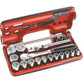 FACOM Coffret DBOX Douilles 20 Pièces 1/2 " 6 Pans Métriques avec Cliquet Haute Performance et Précision SL.DBOX1 : Bricolage