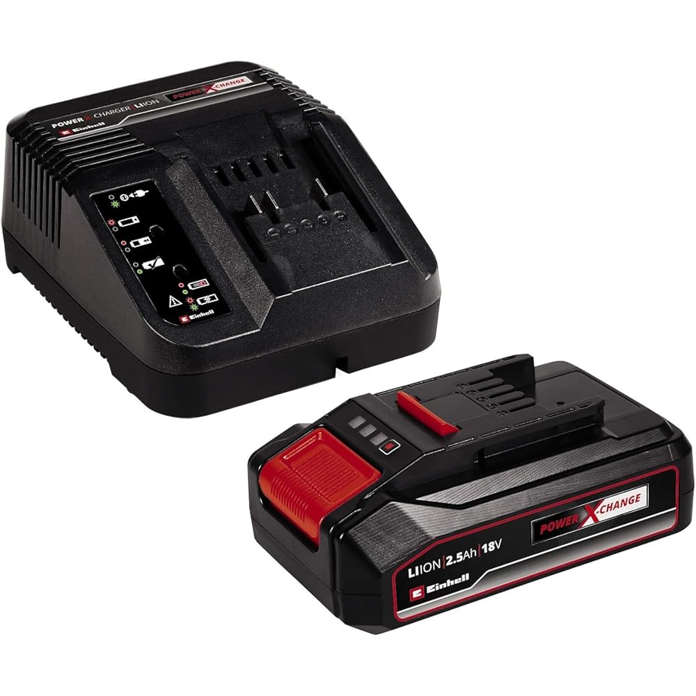 Einhell Cisaille à Gazon Taille-buissons sans Fil GE-CG 18/100 Li T-Solo Power X-Change (18 V, Changement d’Accessoire sans Outil, Vendue avec rallonge télescopique) avec Chargeur et Batterie 2,5Ah : Bricolage