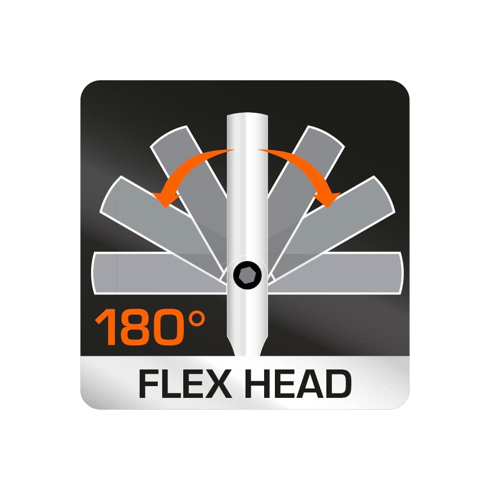 SP TOOLS SP22365 - Cliquet 3/8" Étanche Réversible À Tête Flexible XL 295 mm, 90 dents - Idéal accès difficile - Outil à main en acier au chrome vanadium (Cr-v) - Qualité professionnelle : Bricolage