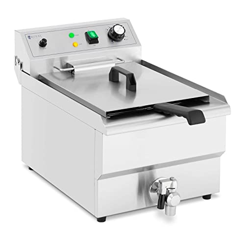 Royal Catering Friteuse pro électrique 16L avec robinet