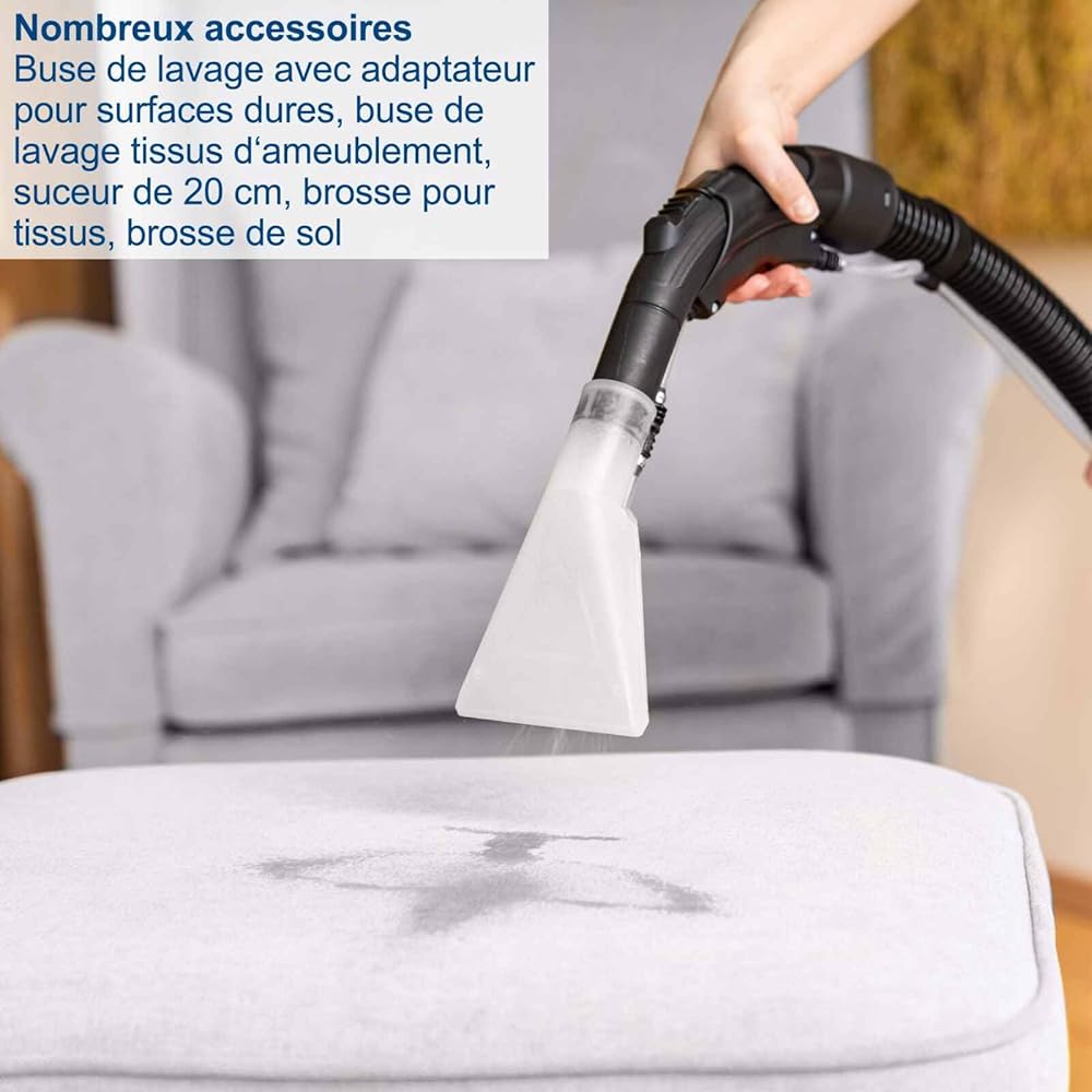 Scheppach SprayVac20 Aspirateur injecteur-extracteur 1600 W 5 en 1 cuve 20 L aspiration eau et poussière