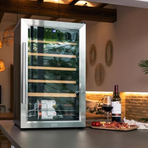 Cecotec Cave à vin Bolero GrandSommelier 2050 Inox 20 bouteilles