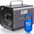ICARE Générateur d'Ozone Domestique 30000 mg/h, Machine à Ozone pour Purification de l'Air et Élimination des Odeurs Dispositif d'Ozone Portable O3 pour Bureau, Salle de Bain, Maison, Voiture : Cuisine et Maison