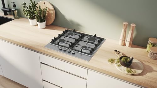 Bosch PCP6A5I90 Série 6 Plaque gaz 4 foyers inox