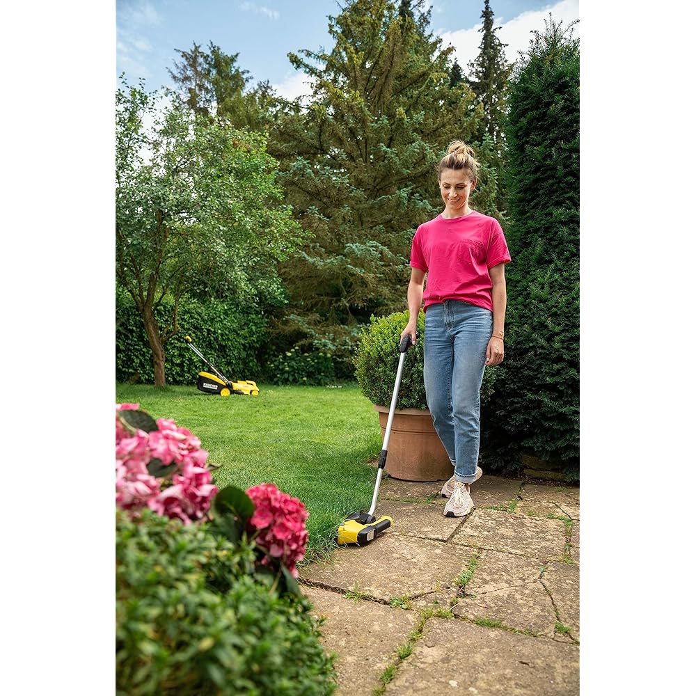 Kärcher Cisaille pour herbe et arbustes à batterie GSH 2 Plus, fonction 2 en 1 lame pour herbe 8 cm et lame pour arbustes 11 cm, puissance maximale 450-650 m, utilisable avec batterie exclue : Jardin