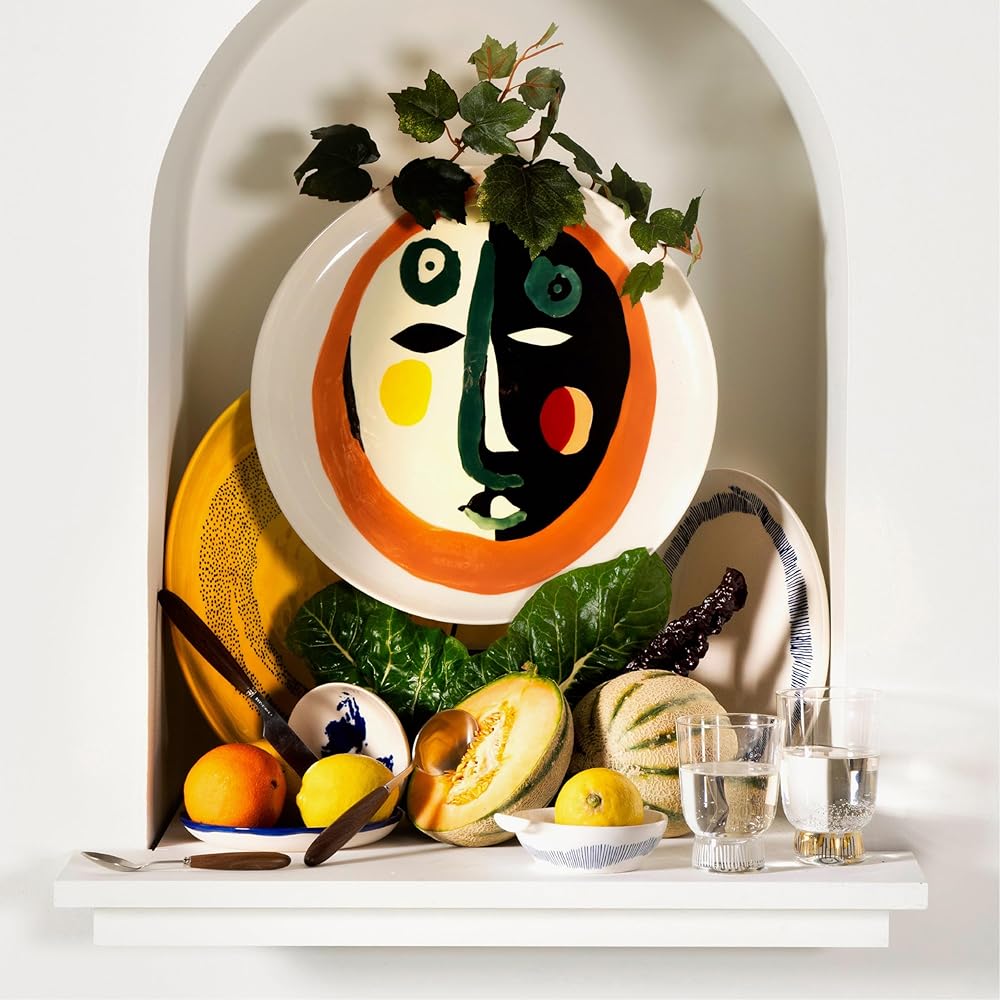 Assiette Apéritif Serax | Collection Feast par Ottolenghi | 2 Assiettes d’Entrée | Service de Table en Grès aux Couleurs Mélangées | Ensemble de Vaisselle de Luxe pour Dîner à la Maison ou en Fête : Cuisine et Maison