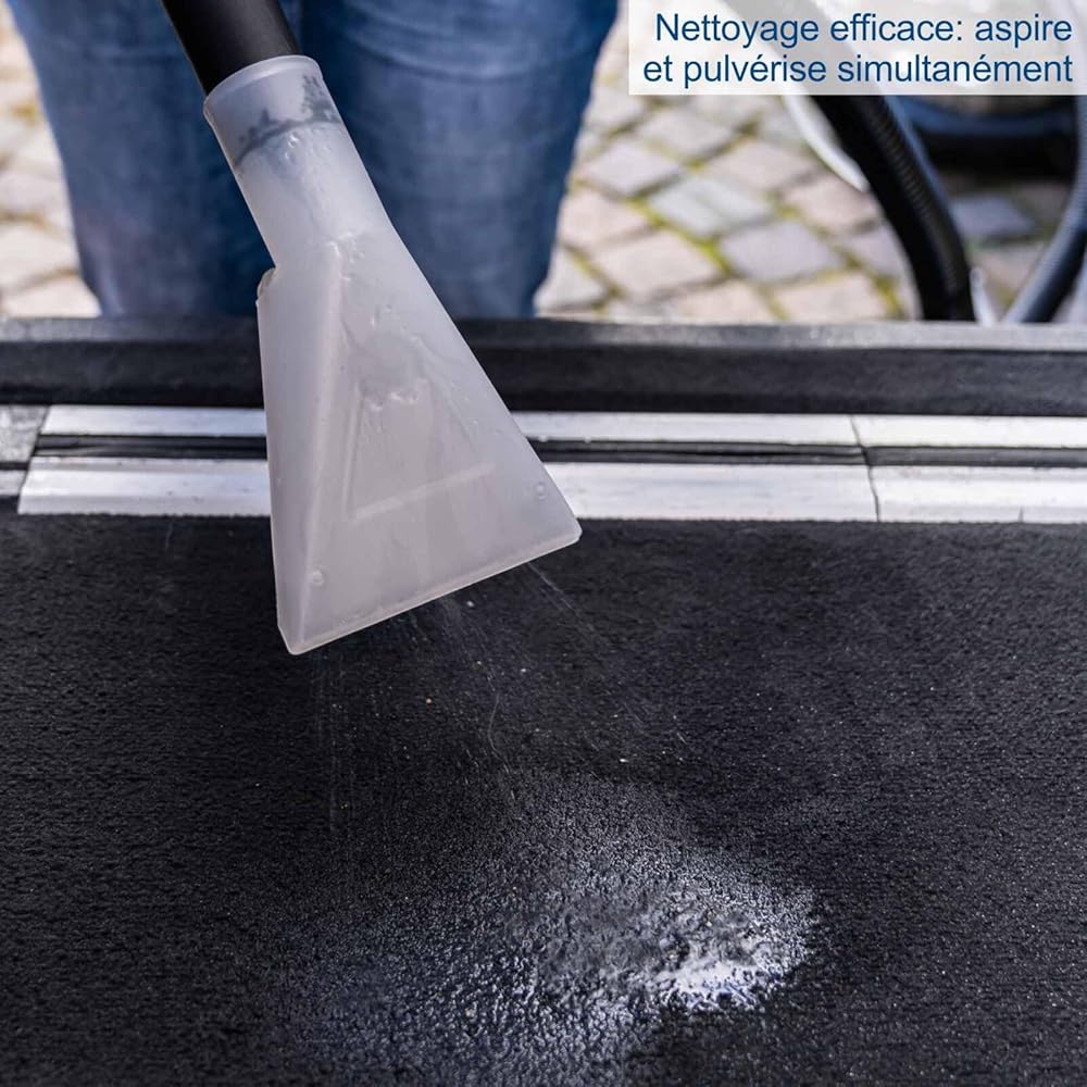 Scheppach SprayVac20 Aspirateur injecteur-extracteur 1600 W 5 en 1 cuve 20 L aspiration eau et poussière