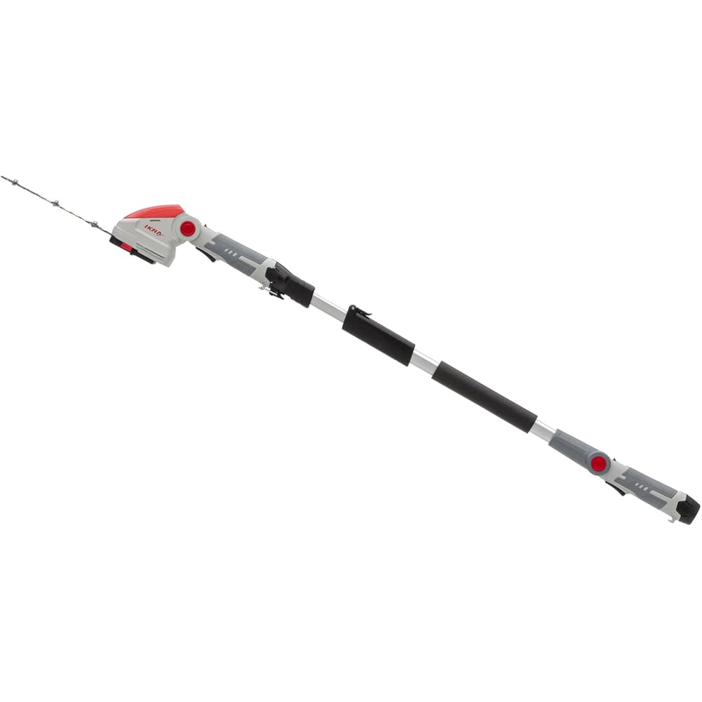 IKRA cisaille à Gazon & Taille-buissons télescopique sans Fil IGBS 1210 F avec Batterie & Chargeur, Lames « Made in Germany » : Jardin
