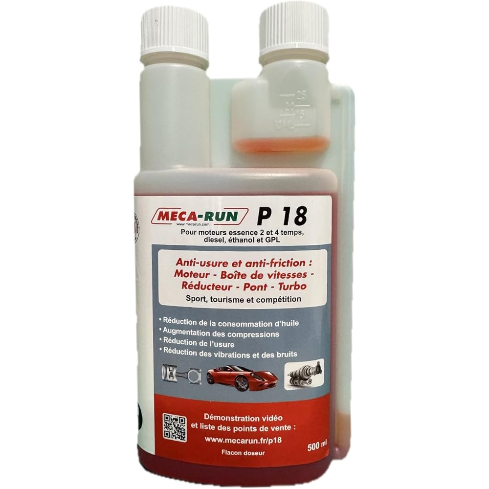 : MECA-RUN P18500 Additif pour Huile Moteur-P18 500 ML Flacon DB