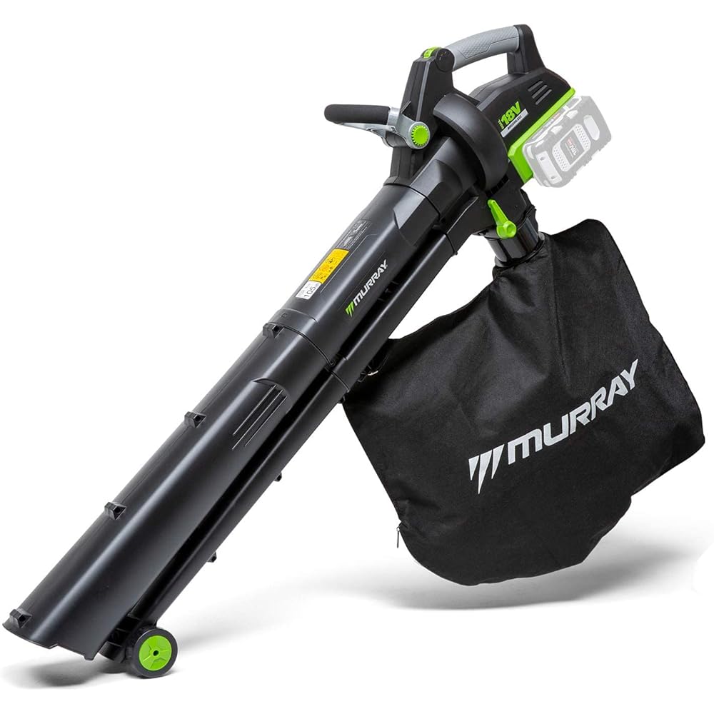 Souffleur/Aspirateur de feuilles mortes Murray IQ18LBV dual 18V(36V)Li-ion à batteries,Powered by Briggs & Stratton,vitesse de l'air 247 km/h,moteur sans balai,sac souple 45L,Outil seul,1697305 : Bricolage