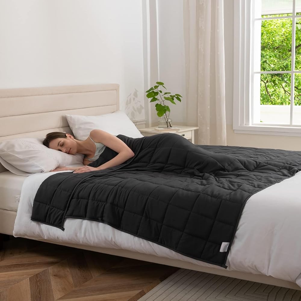 Good Nite Couverture Lestée pour Adulte Couette Lestée Couverture De Relaxation Plaid Lesté Weighted Blanket Gris 6 kg 150 x 200 cm : Cuisine et Maison