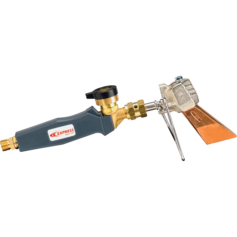 Express, 60279, Fer à Souder, Chalumeau à Gaz, Contient Lance avec Panne, Manche à Raccord Tournant Entrée 3/8e Gauche, usage Couvreur, Adapté pour Zinc, Cuivre, Inox, Zinc Pré-patiné, Plomb : Bricolage