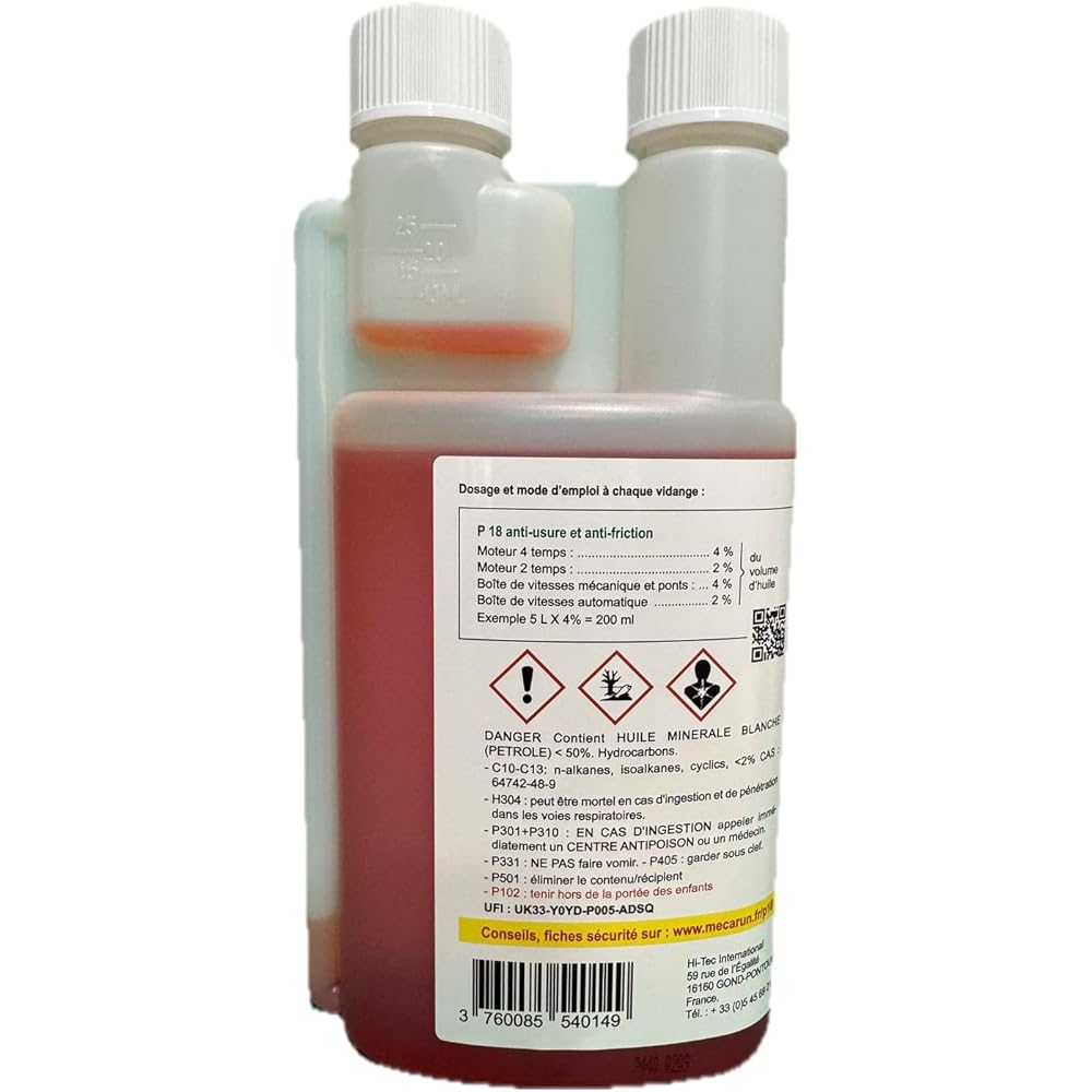 : MECA-RUN P18500 Additif pour Huile Moteur-P18 500 ML Flacon DB