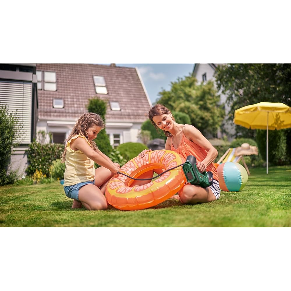 Bosch Home and Garden - Pompe à air/compresseur d'air - UniversalPump 18V (sans Batterie, système 18V, pour Les pneus de Voiture, de Moto et de vélo, 150 PSI, 10,3 Bars, Emballage en Carton) : Commerce, Industrie et Science