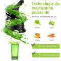 AAOBOSI Extracteur de Jus de Fruits et Légumes Entiers, Slow Juicer Presse à Froid Avec Ouverture de 80 MM/Fonction Inverse/Moteur Silencieux/Sans BPA/Vert : Cuisine et Maison