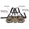 Jackson Palmer Ceinture à outils professionnelle Comfort-Rig avec bretelles réglables (poches amovibles et 2 crochets électriques) – Marron clair et noir : Bricolage