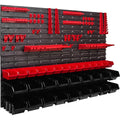ITBNN600x4-U2020-MIX16 32 Étagère murale, 1152 x 780 mm, système de stockage avec supports à outils, boîtes empilables, de rangement, panneau mural extra solide, rayonnage extensible : Bricolage