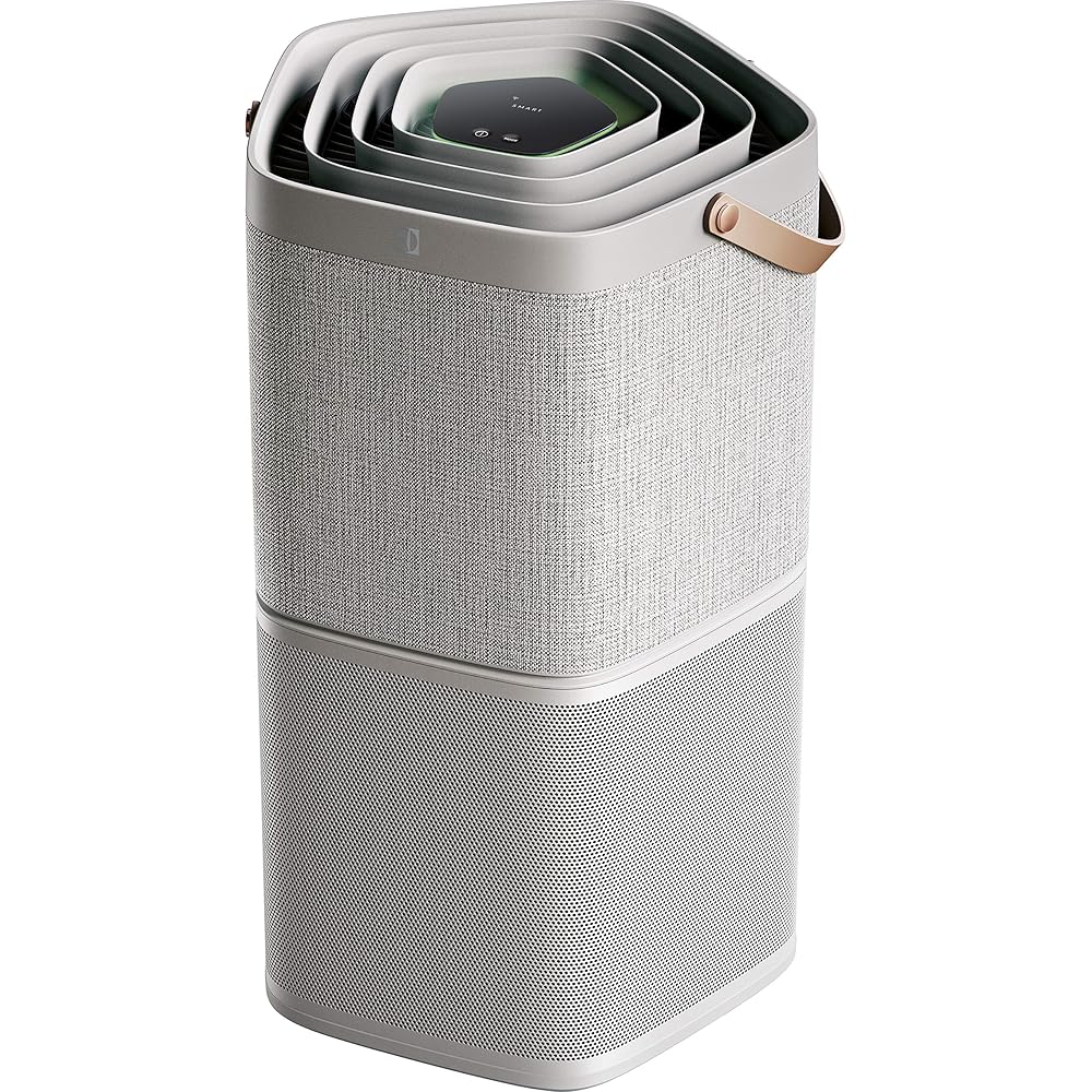 Electrolux Purificateur d'air Pure A9, Design et Silencieux 17 dB, 92m2 max, Intelligent et Connecté, Certification ECARF "Ami des Allergiques", Purification Automatique, PA91-404GY, Gris Clair : Cuisine et Maison