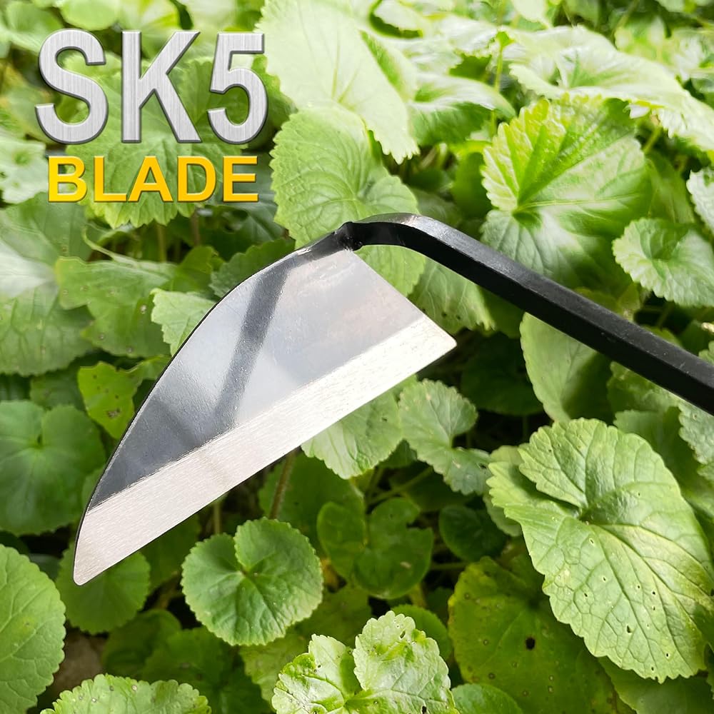 Hanpex - Outils de jardinage à lame large – Binette à main de qualité supérieure avec bord très tranchant pour un travail rapide : Jardin